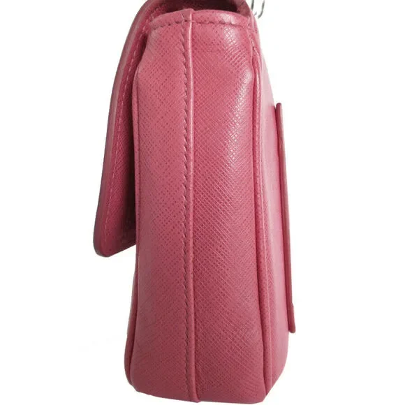 Auth Prada Shoulder Bag Pink Leather #168402P60B - Picture 5 of 12